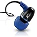 JBuds J5 Earbuds-Style Metal Headphones for iPod, iPad, Tablet, Kindle (Black / Electric Blue)