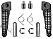 Tengchang Front Footrests Foot pegs for Kawasaki ZX-6R 2003-2012 ZX-10R 2004-2012 ZX-9R 1998 Z1000 2007-2013 ZX636 2003-2006 Black