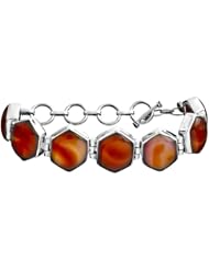 Carnelian Bracelet - Sterling Silver