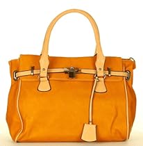 Hot Sale Designer Inspired Purity Handbag - Mustard
