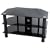 Levv - Glass Stand For Plasma & LCD TV Up To 32" Or 40kg - Black Glass With Black Legs