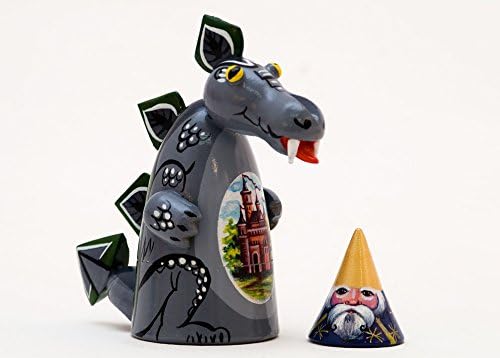 Dragon &amp; Merlin Cone Doll 2pc./3"