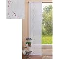 Eleganter Fl�chenvorhang Schiebegardine aus Voile, mit Stickerei in Wellenform, mit Zubeh�r, 245x60, Bordeaux, 42010
