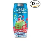 O.N.E. Coconut Water with a Splash of Pink Guava, 8.5-Ounce Aseptic Containers (Pack of 12)