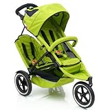 Phil & Teds Sport Inline Stroller Double - Green