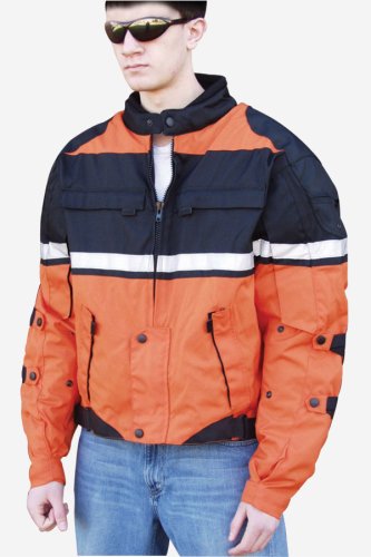 Buy Orange & Black Cordura Jacket – Leatherbull.com
