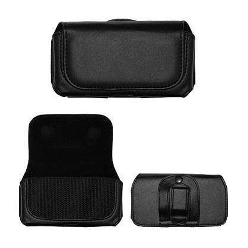Black Horizontal Leather Pouch For Samsung Galaxy S Fascinate Phone Case Cover with Belt Clip Magnetic Closing