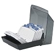 Rolodex Petite Covered Tray Card File with 250 2 1/4 x 4 Inch Cards and 9 Guides (67093)
