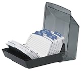 Rolodex Petite Covered Tray Card File with 250 2 1/4 x 4 Inch Cards and 9 Guides (67093)