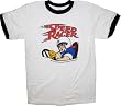 Speed Racer White T-Shirt Tee with Ringers