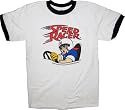 Speed Racer White T-Shirt Tee with Ringers