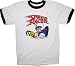  : Speed Racer White T-Shirt Tee with Ringers