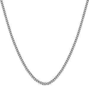 Lovely 14 Karat White Gold 18 Inch Chain Necklace