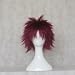 Mordor Naruto Gaara Short Straight Wine Red Anime Party Cosplay Full Hair Wig + Free Wig Cap MJ