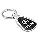 Au-TOMOTIVE GOLD Tear Drop Key Chain for Acura TLX (Black)