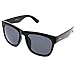grinderPUNCH Oversized Sunglasses Super Dark Lens Black Thick Horn Rim Frame