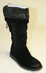 s.Oliver - Damen - Stiefel -- Veloursleder -- gefüttert -- 26606-001