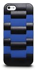 The Joy Factory Daytona V Watchband-Textured Case with Silicone Liner For iPhone 5 -Vintage Blue