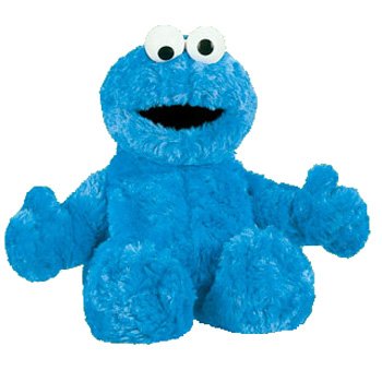 Sesame Street Soft Plush Toy Cookie Monster 12 Designer Toy URT08527