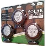 IMAGE OF Westinghouse: 3PC Solar LED Light Set: Bronze ~ With Wall Mount Included