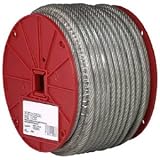 CAMPBELL AIRCRAFT CABLE Clear vinyl coated to 3/16