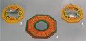 Set of Three Bagua Mirrors Concave, Convex, and Flat