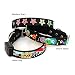 Designer's LED Flashing Nighttime Safety Glow-in-the-Dark 3-D Embossed Dog Collar - Dogs in Space - XL (18"-22")