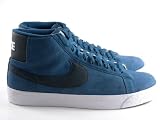 Nike Blazer SB High Rift Blue/Black/White Suede Skateboard Trainers Men Shoes (11)