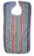 Adult Terry Bib, Pastel Stripes, Extra Long