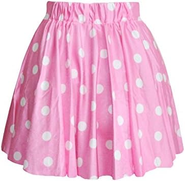 Lantomall Women's Polka Dot Pattern Comfort Short Skirt Stretch Mini Dress