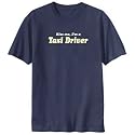 T-Shirt Navy Blue " Kiss Me, I Am Taxi Driver Occupations