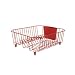 Rubbermaid L3-6008-M5 Antimicrobial Small Dish Drainer, Red