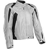 Firstgear Mesh-Tex Jacket - Silver and Black - XL