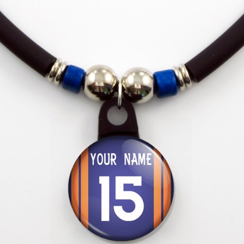 Denver Broncos Jersey Necklace Personalized with Your Name and Number