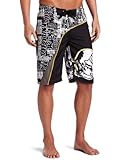 IMAGE OF Metal Mulisha Men's Insignia Swimwear, Black, 32