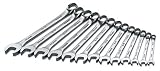 SK 86123 SuperKrome 13 Piece 6 Point 7-Millimeter to 19-Millimeter Combination Wrench Set