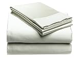 1,200-Thread-Count 100% Cotton Sateen Queen Sheet Set, Jade