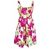 Jessica Howard Sleeveless Floral Dress Fuchsia 10