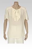 Womens Pleat Detail Bow Blouse