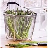 Review Polder Home-Tools  / Kitchen Colander Strainer Steamer 8 inch Deep in Stainless Mesh by Polder Home Tools