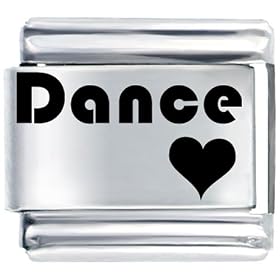 Buy Dance Heart Hobbies Italian Charms by Pugster