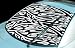 Exterior Mounted Solid Vinyl Visorscapes - Tribal Art-Black 'N White 66 x 12
