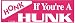 HONK If You're A HUNK decal bumper sticker