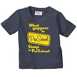 Navy What Happens in Preschool Kid's T-Shirt