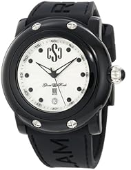 Glam Rock Womens GD1001 Miami Beach Silver Textured Dial Watch
