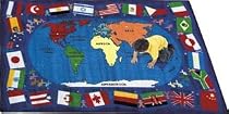 Flags of the World Rug - 10.75 Foot x 13.15 Foot Rectangle