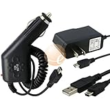Car Charger + AC Charger + USB Cable for HTC 8125/ MDA/2125/SDA/Dash/S620 E ....