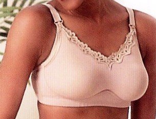 41N8HA5J9WL Leading Lady Nursing Lace Edged Molded Soft Cup Bra Style 418