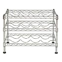 Seville Classics SHE05110 12-Bottle Chrome Wine Rack