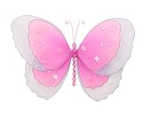 5 Dark Pink Multi-Layered Butterfly nylon hanging ceiling wall baby nursery room wedding decor decoration